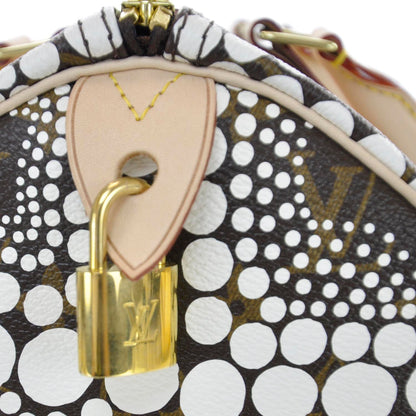 Louis Vuitton Monogram Kusama Town Speedy 30 White 8 of 12
