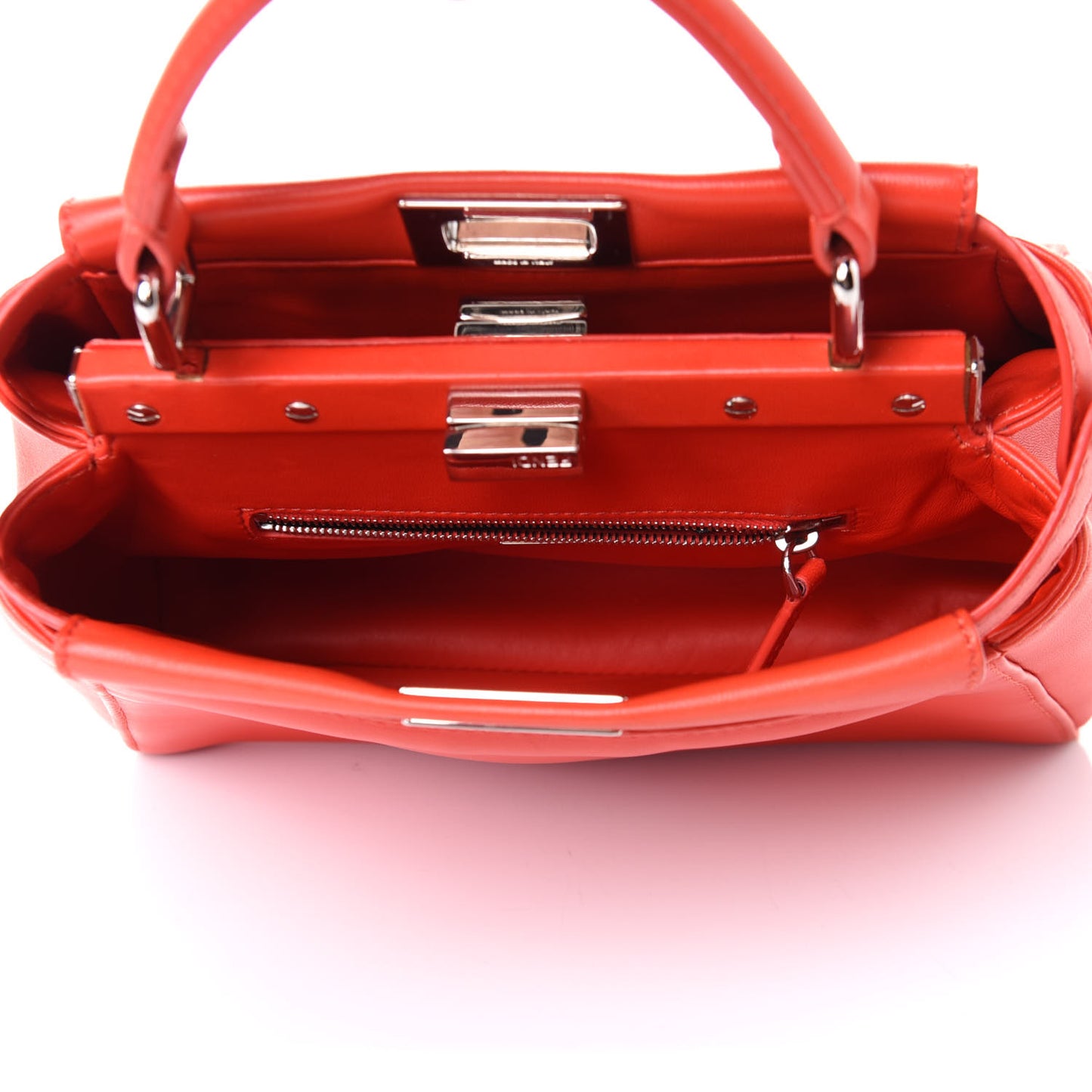 Nappa Mini Peekaboo Iconic Satchel Papavero