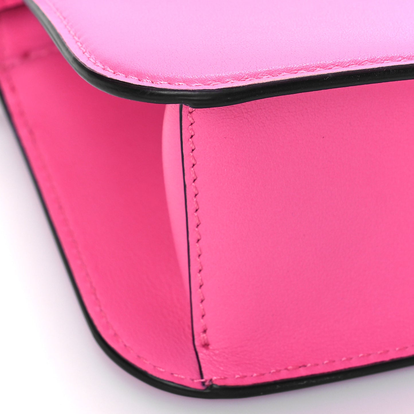 Calfskin Vlogo Loco Shoulder Bag Feminine Pink
