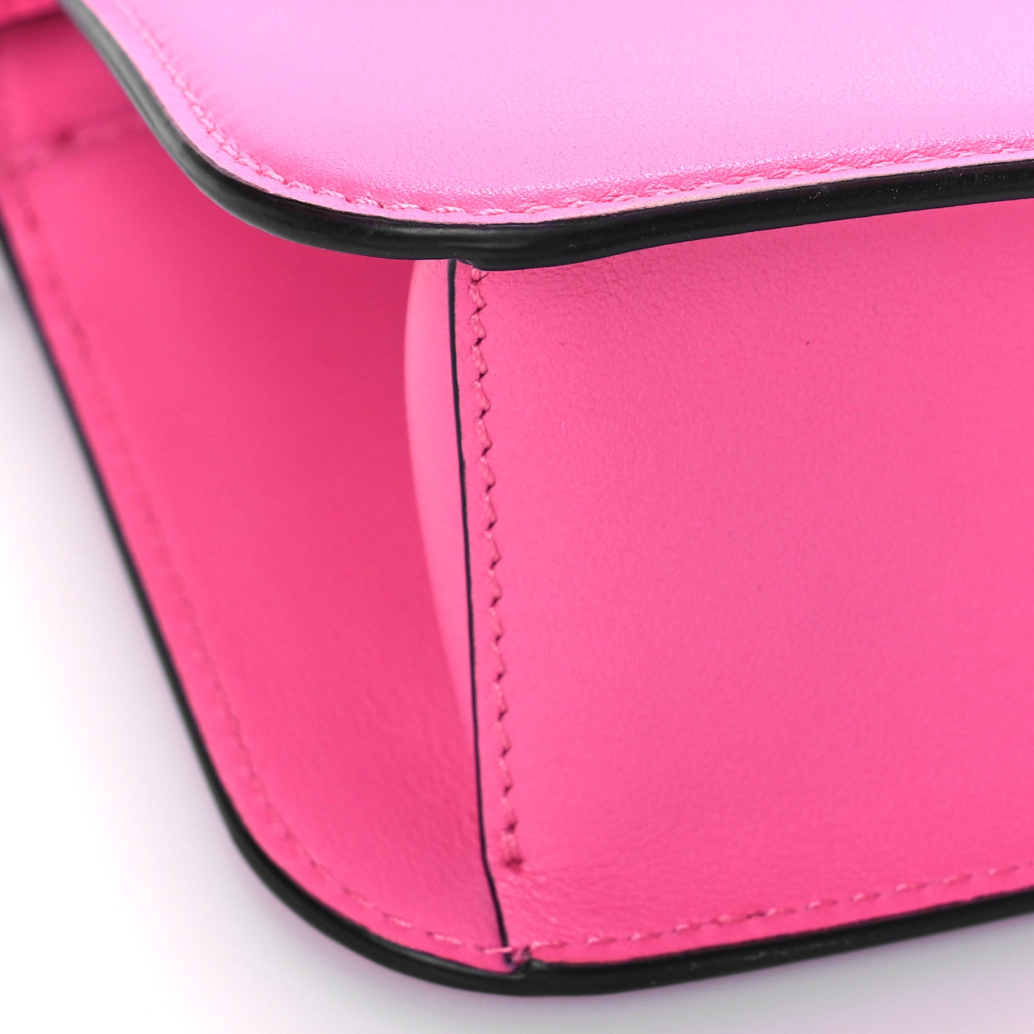 Valentino Garavani Calfskin Vlogo Loco Shoulder Bag Feminine Pink 8 of 9