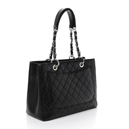 Chanel Caviar Quilted Grand Shopping Tote GST Black 3 of 11