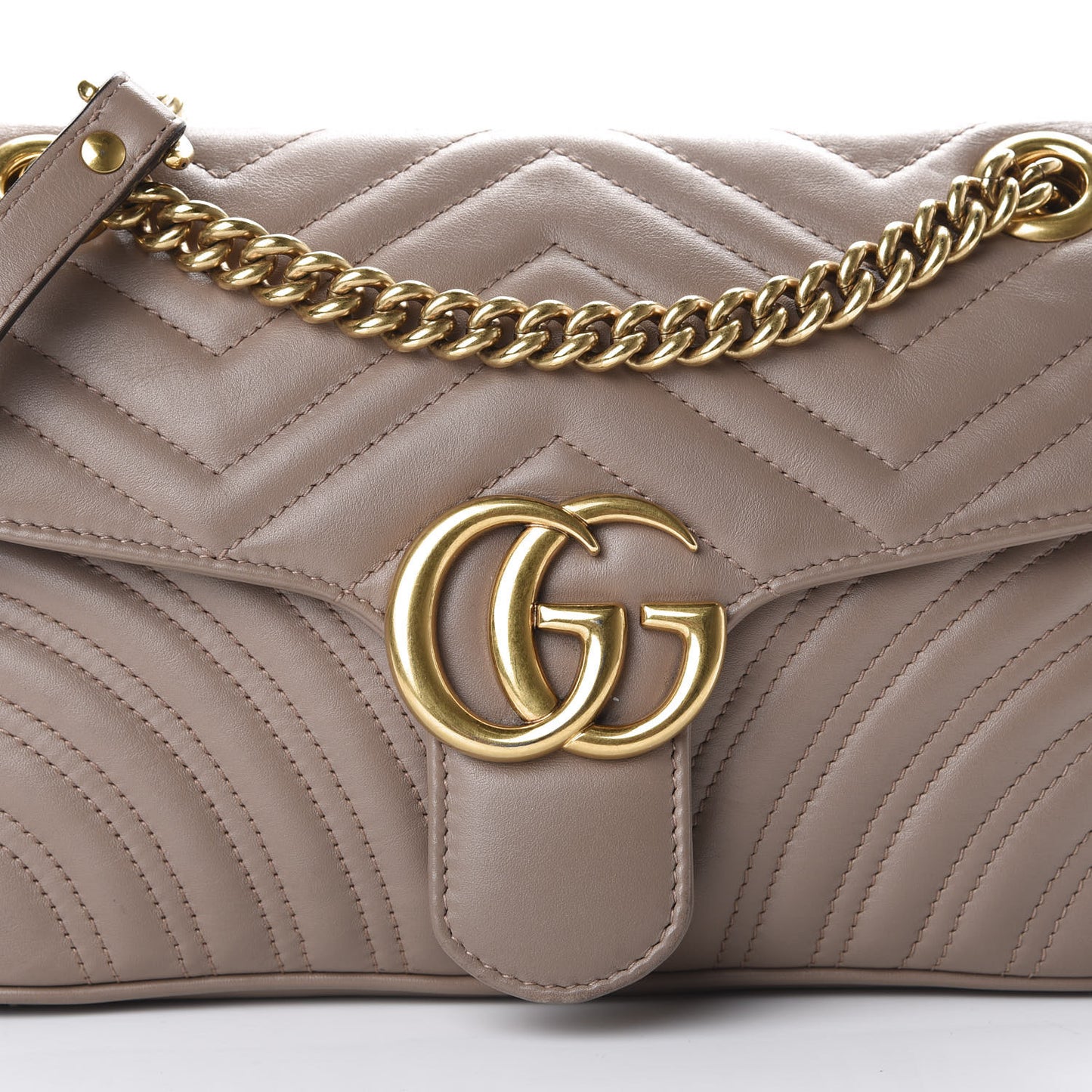 Calfskin Matelasse Small GG Marmont Shoulder Bag Porcelain Rose