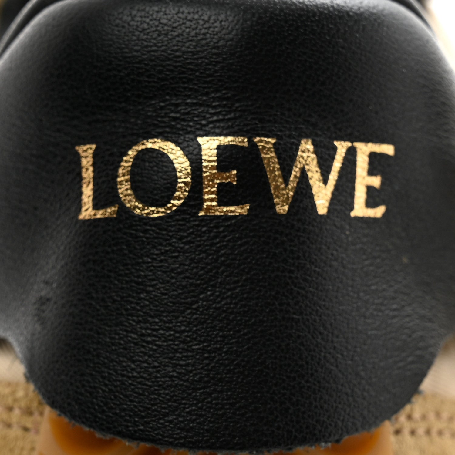 Loewe Nylon Suede Flow Runner Sneakers 38 Gold Black 6 of 10