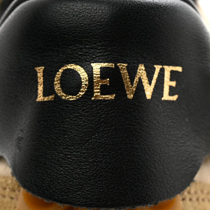 Loewe Nylon Suede Flow Runner Sneakers 38 Gold Black 6 of 10