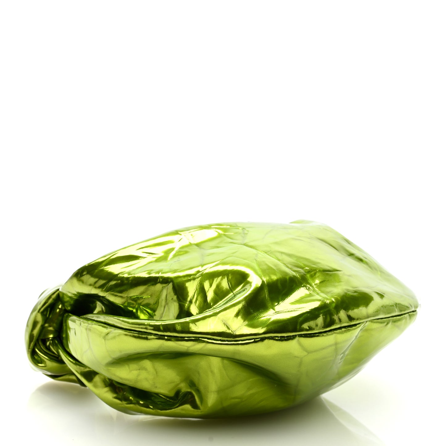 Metallic Crushed Calfskin Mini Jodie Chlorophyll