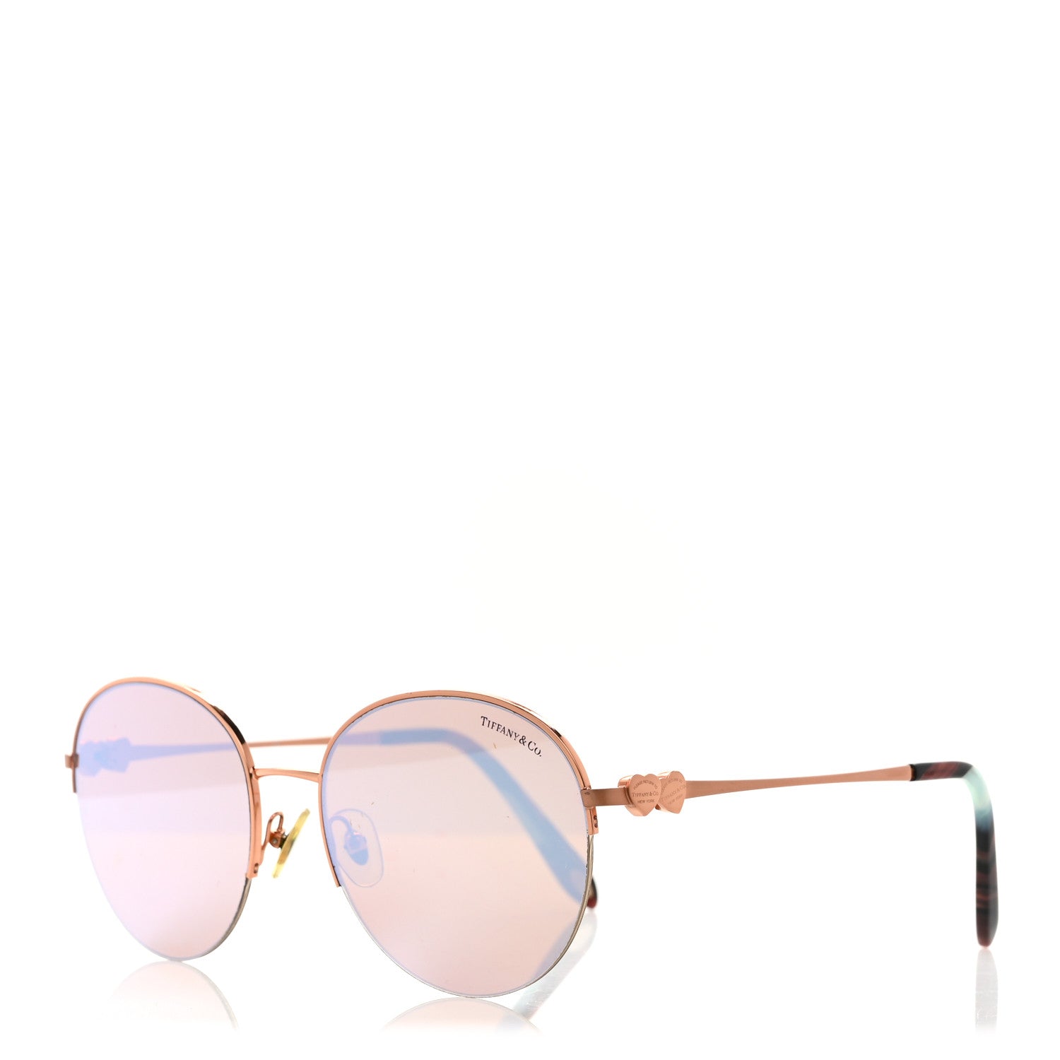 Tiffany Metal TF3053 Round Sunglasses Rose Gold 1 of 10