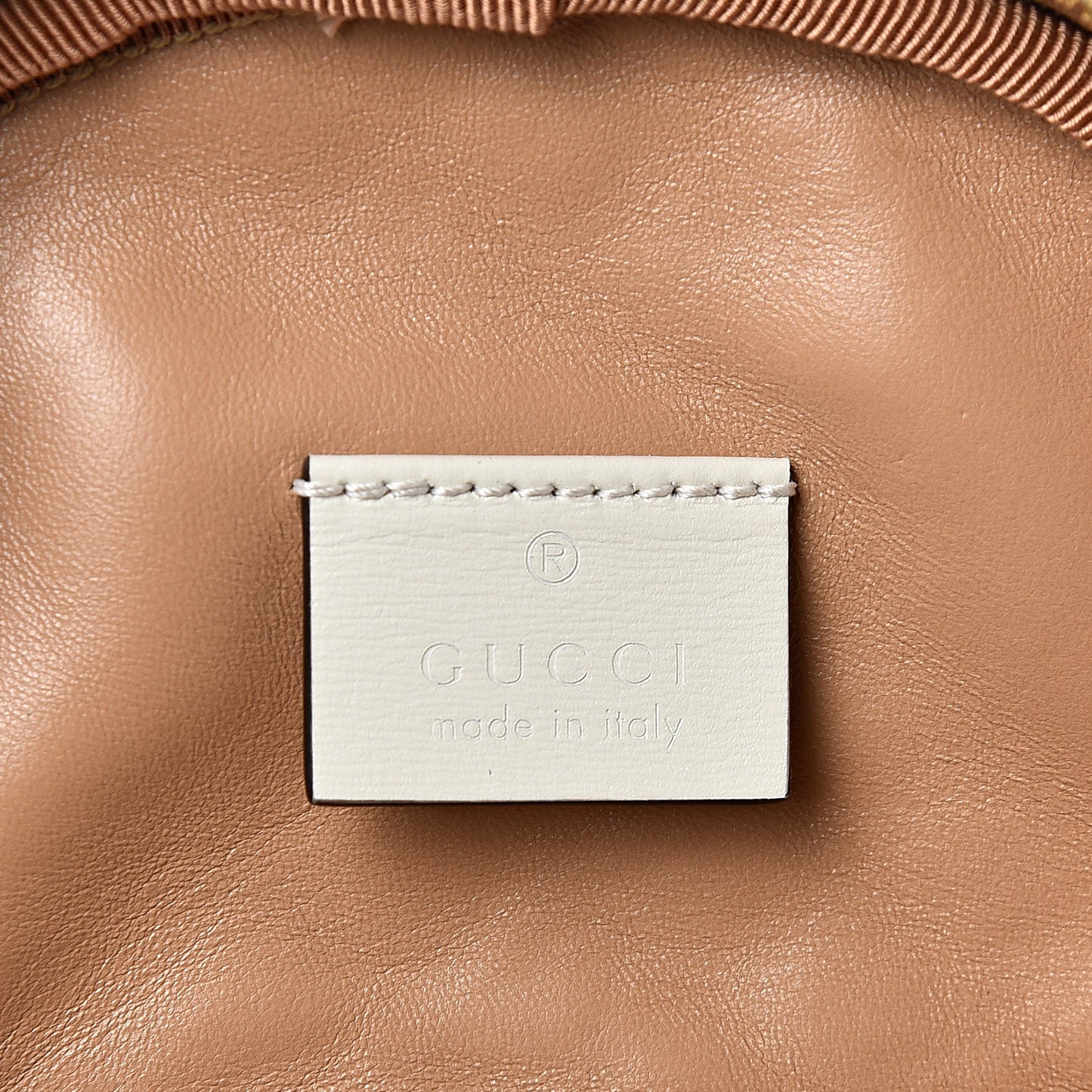 Calfskin Trapuntata Zumi Belt Bag Off White