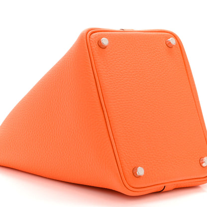 Hermes Taurillon Clemence Picotin Lock 18 PM Orange Minium 9 of 11