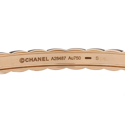 Chanel 18K Beige Gold Coco Crush Bangle Bracelet S 4 of 4