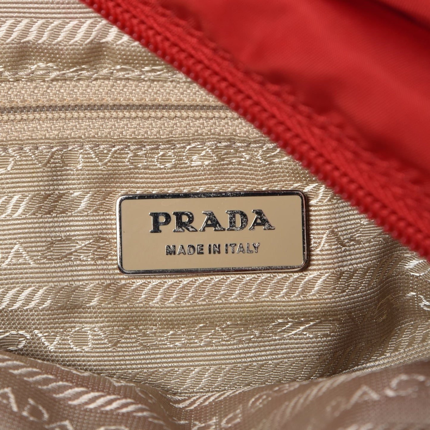 Nylon Vela Messenger Bag Red