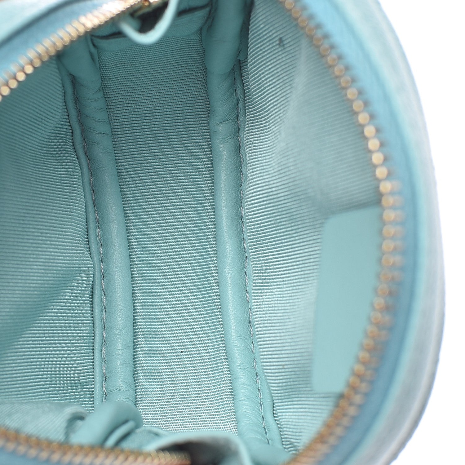 Chanel Caviar Quilted Zip Around Classic Coin Purse Light Blue 5 of 8