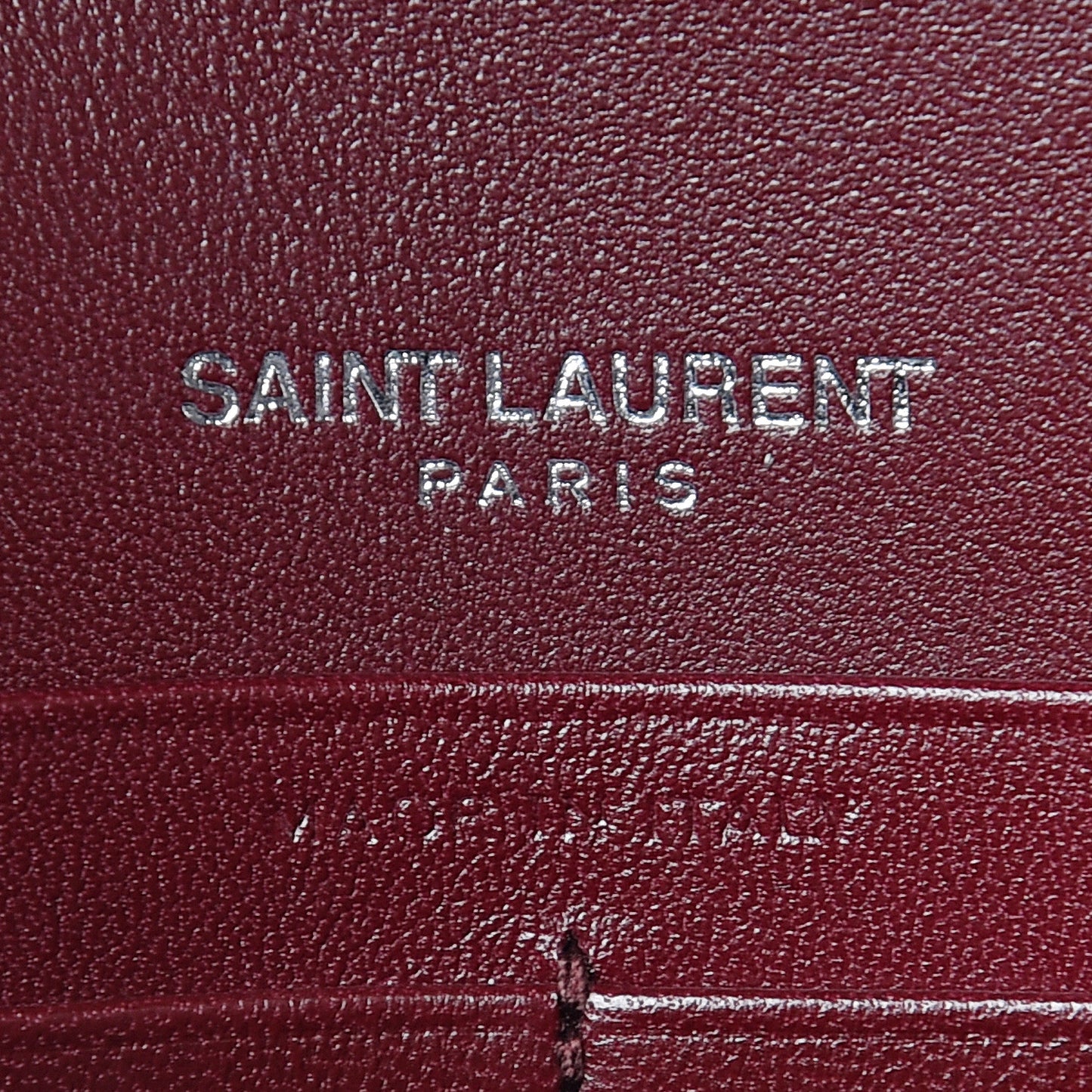 Velvet Crystal Monogram Kate Tassel Shoulder Bag Burgundy