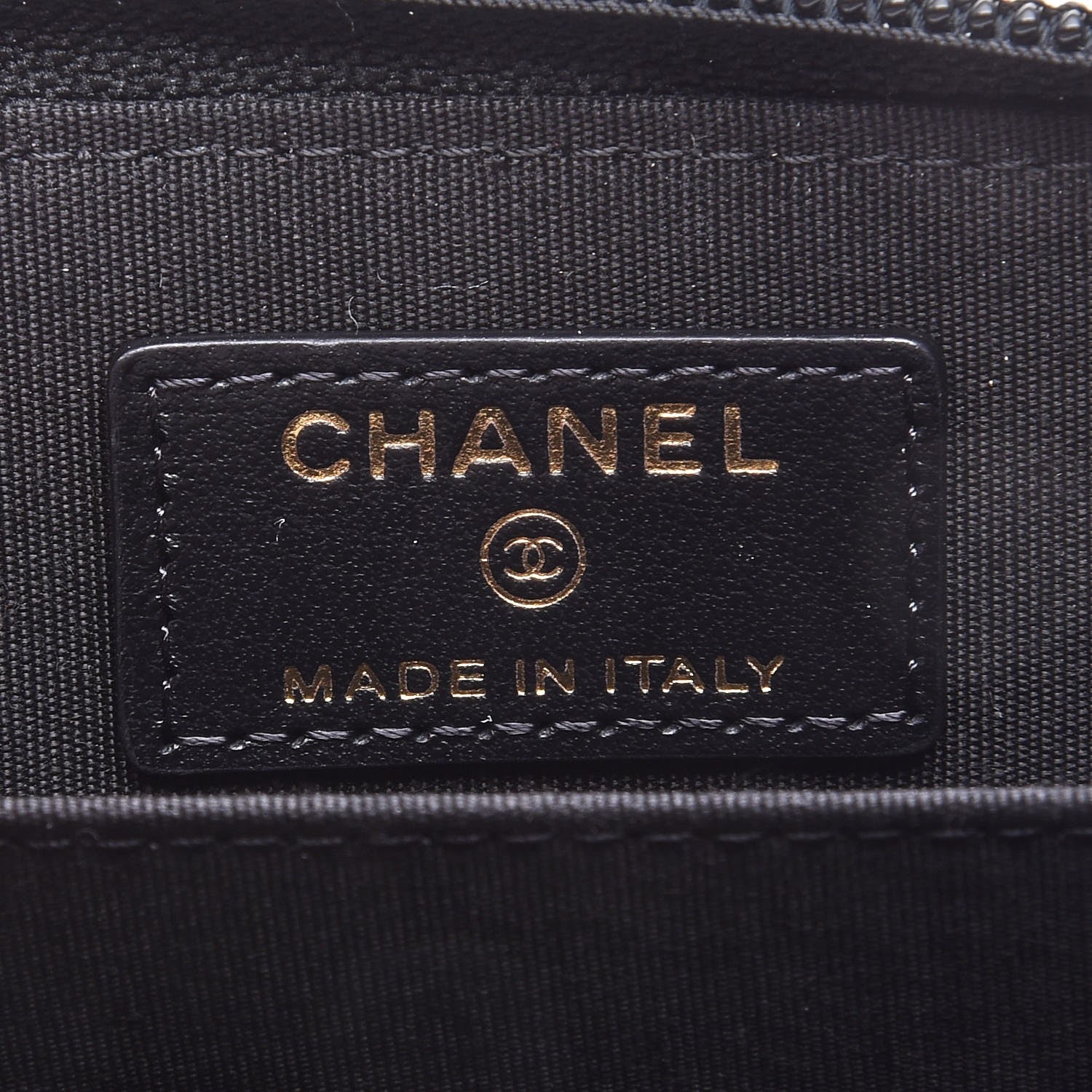 Chanel Calfskin Timeless CC Zip Around Coin Purse Black 6 of 10
