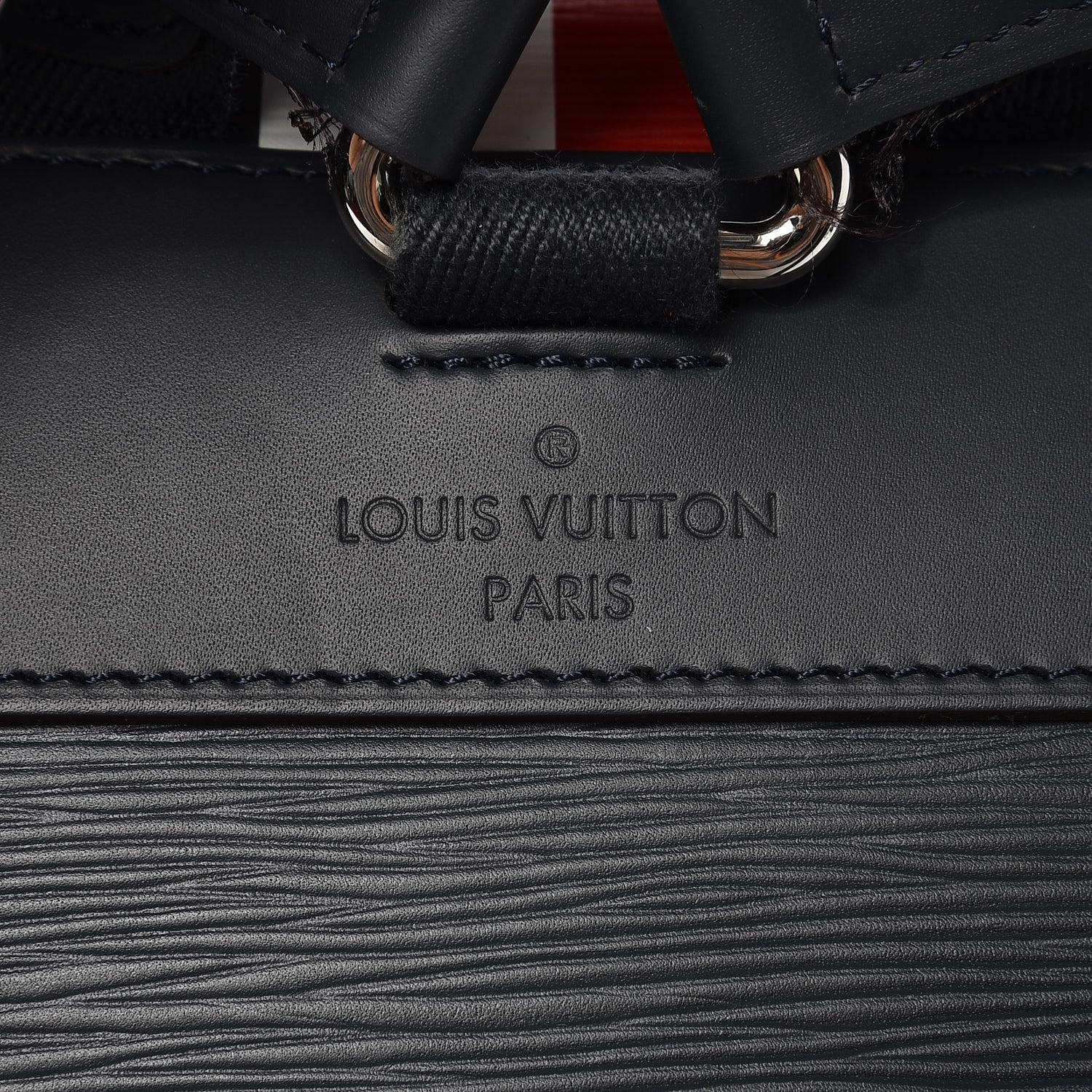 Louis Vuitton Epi Christopher Backpack Navy Stripes 8 of 10
