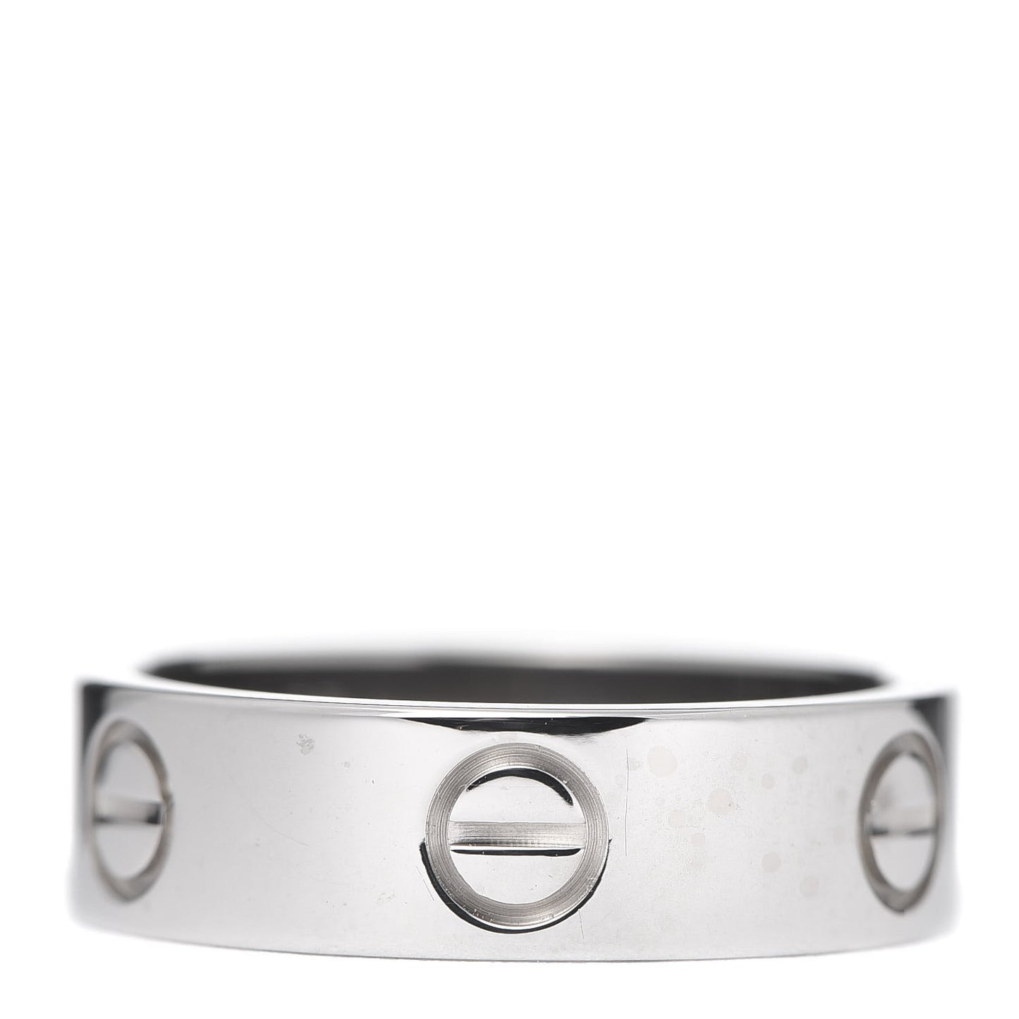 18K White Gold 5.5mm LOVE Ring 53 6.25