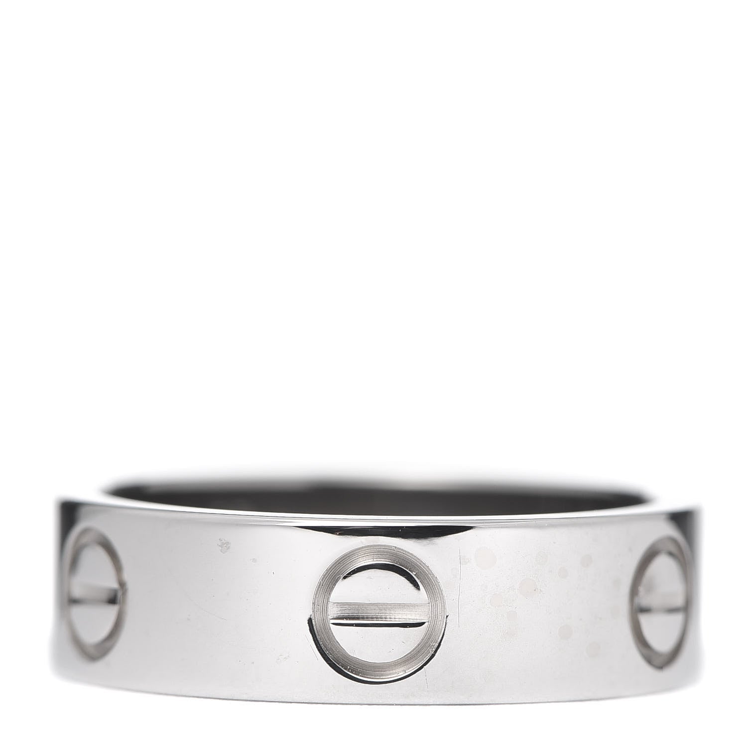 Cartier 18K White Gold 5.5mm LOVE Ring 53 6.25 3 of 4