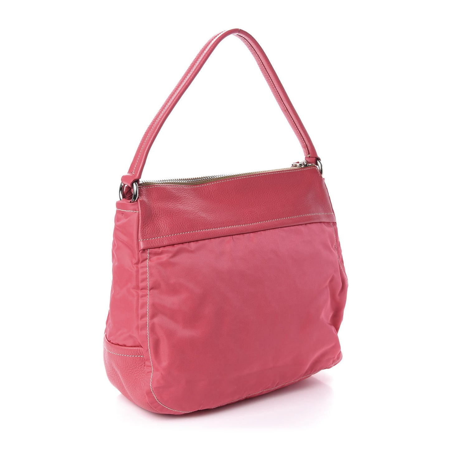Nylon Vitello Daino Hobo Fuxia