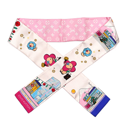 Louis Vuitton Silk Monogram Tokyo Vivienne Bandeau Pink 1 of 3