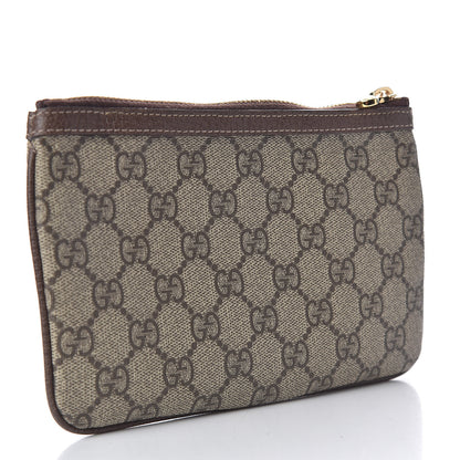 Gucci GG Supreme Monogram Web Small Ophidia Pouch Clutch Beige New Acero 3 of 8
