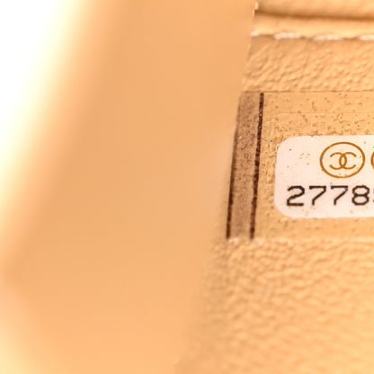 Chanel Raffia Patent Small CC Filigree Vanity Case Black 7 of 10