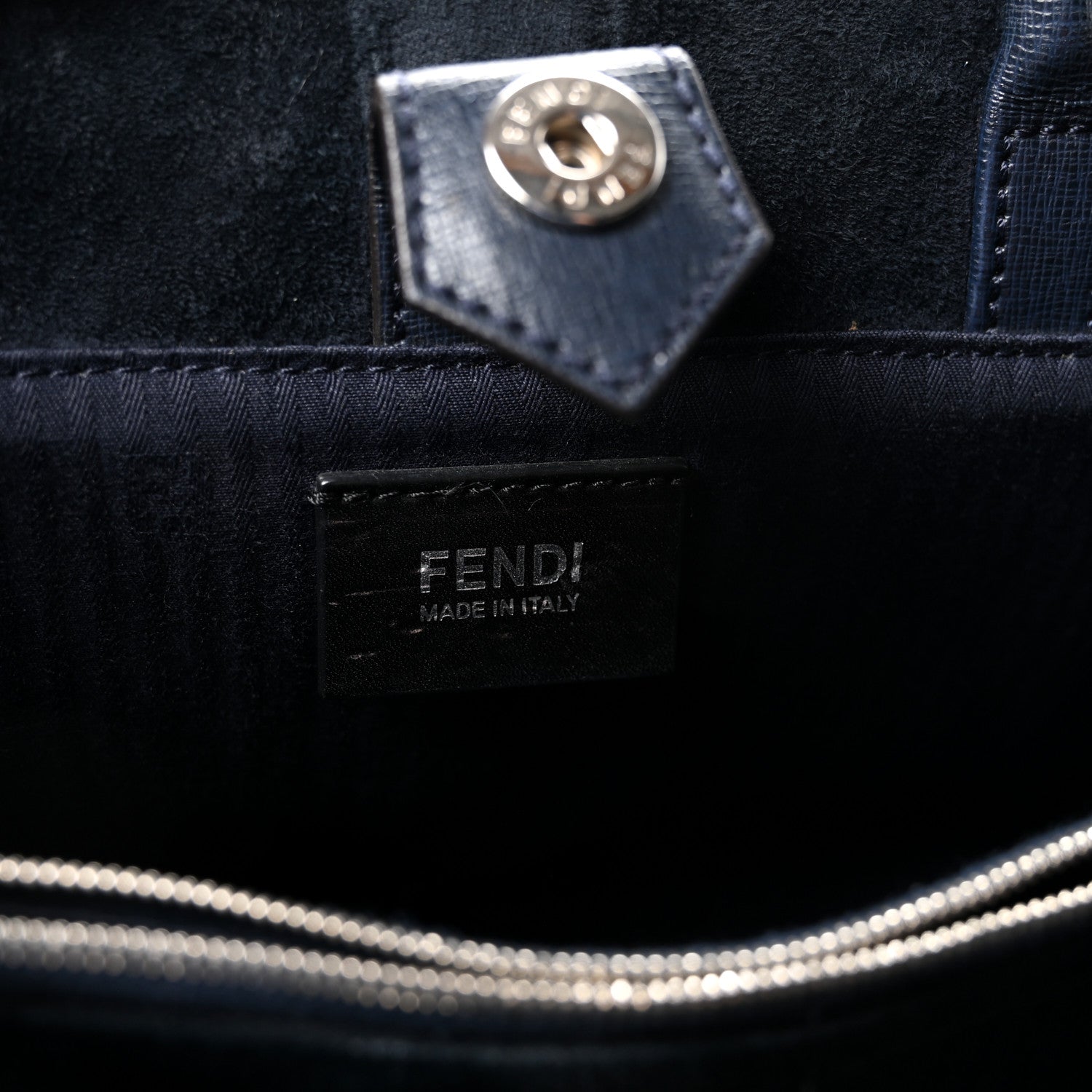 Fendi Vitello Elite Petite 2Jours Tote Lavagna 6 of 10