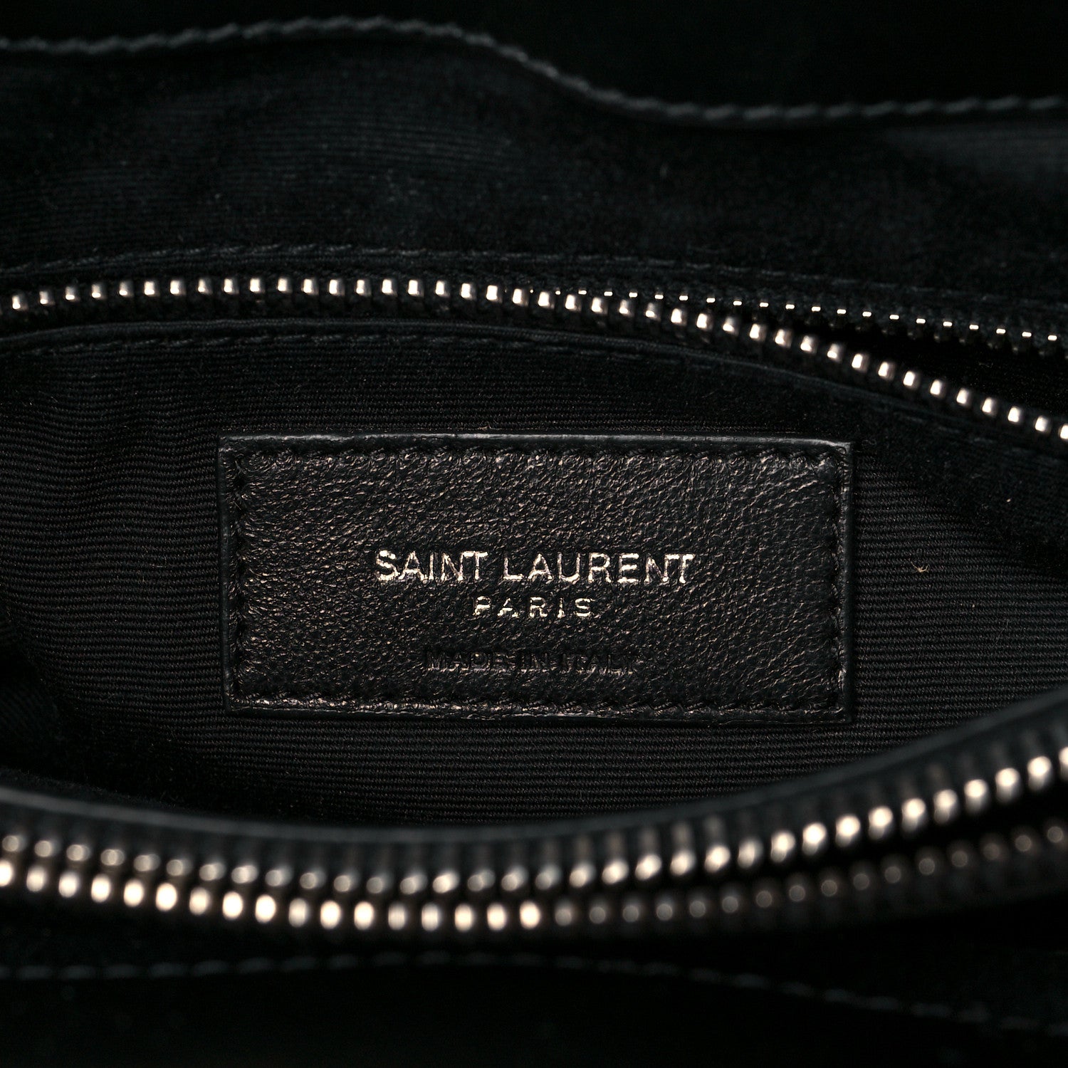 Saint Laurent Calfskin Y Quilted Monogram Medium Loulou Satchel Black 6 of 10