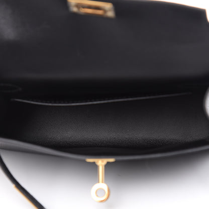 Hermes Chevre Mysore Mini Kelly Sellier 20 Black 7 of 25