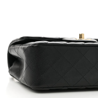 Chanel Lambskin Quilted Mini Rectangular Flap Black 9 of 11