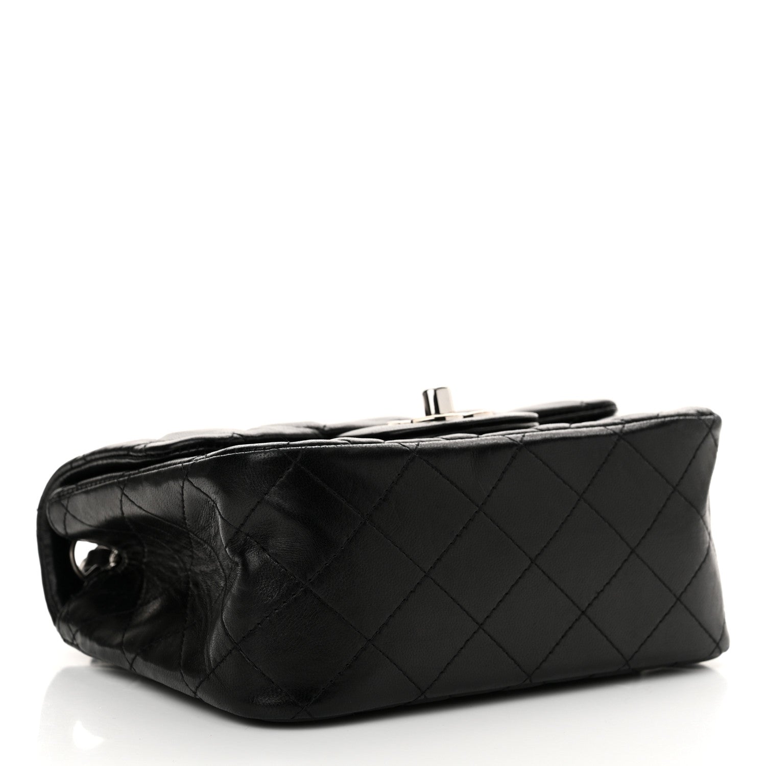 Chanel Lambskin Quilted Mini Square Flap Black 4 of 14
