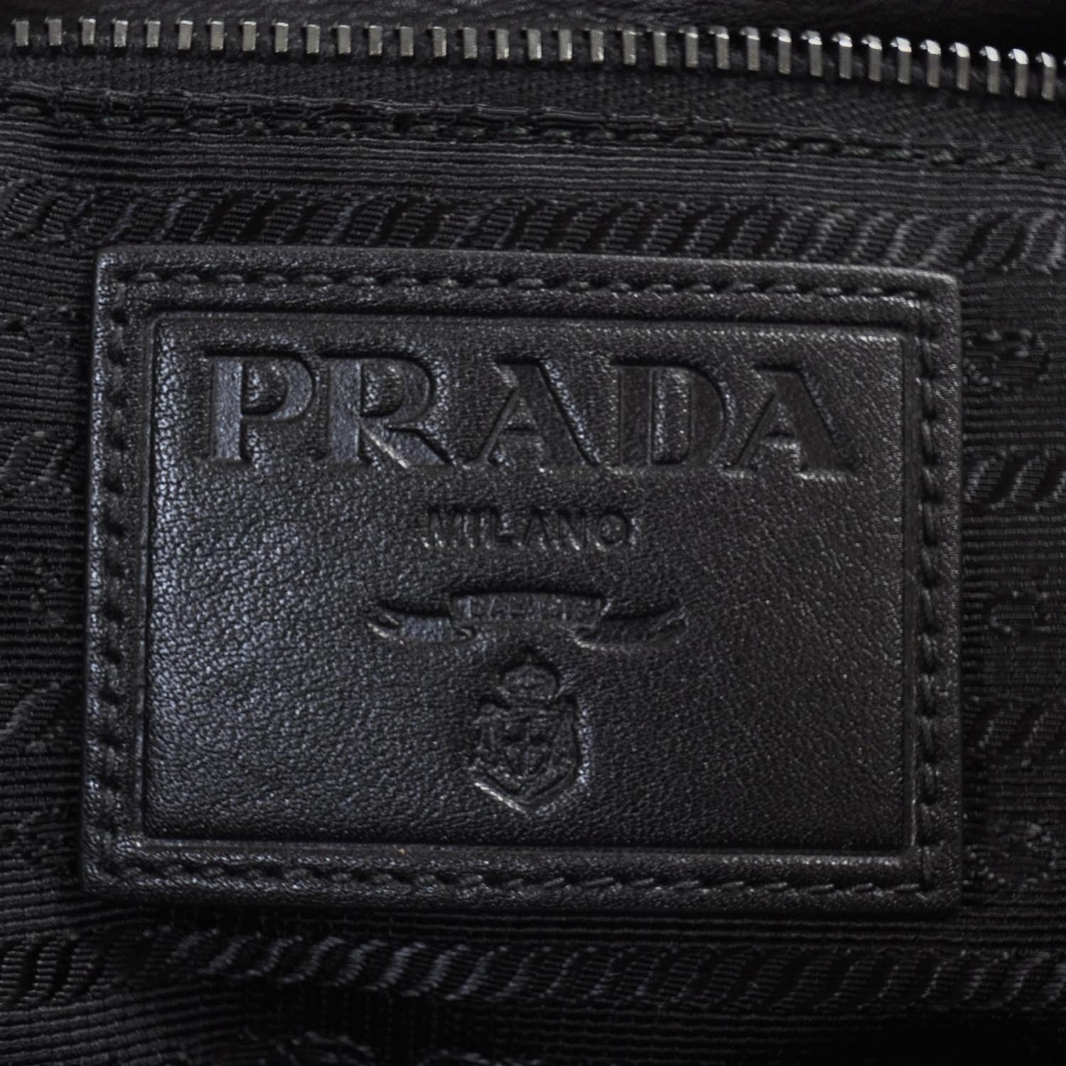 Prada Soft Leather Messenger Bag Nero Black 7 of 10