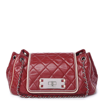 Chanel Lambskin Quilted Accordion Mademoiselle Flap Red 1 of 11