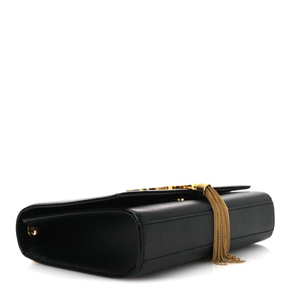 Saint Laurent Smooth Calfskin Medium Classic Monogram Kate Tassel Satchel Black 3 of 12