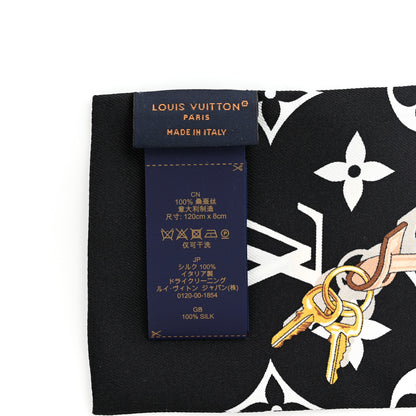Louis Vuitton Silk Monogram Confidential Bandeau Black 4 of 4