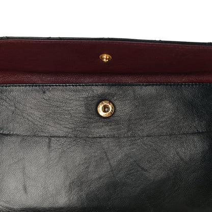 Chanel Calfskin Quilted CC Flap Clutch Black 12 of 14