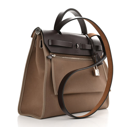 Hermes Vache Hunter Toile Herbag Zip 31 PM Etoupe Ebene 4 of 10