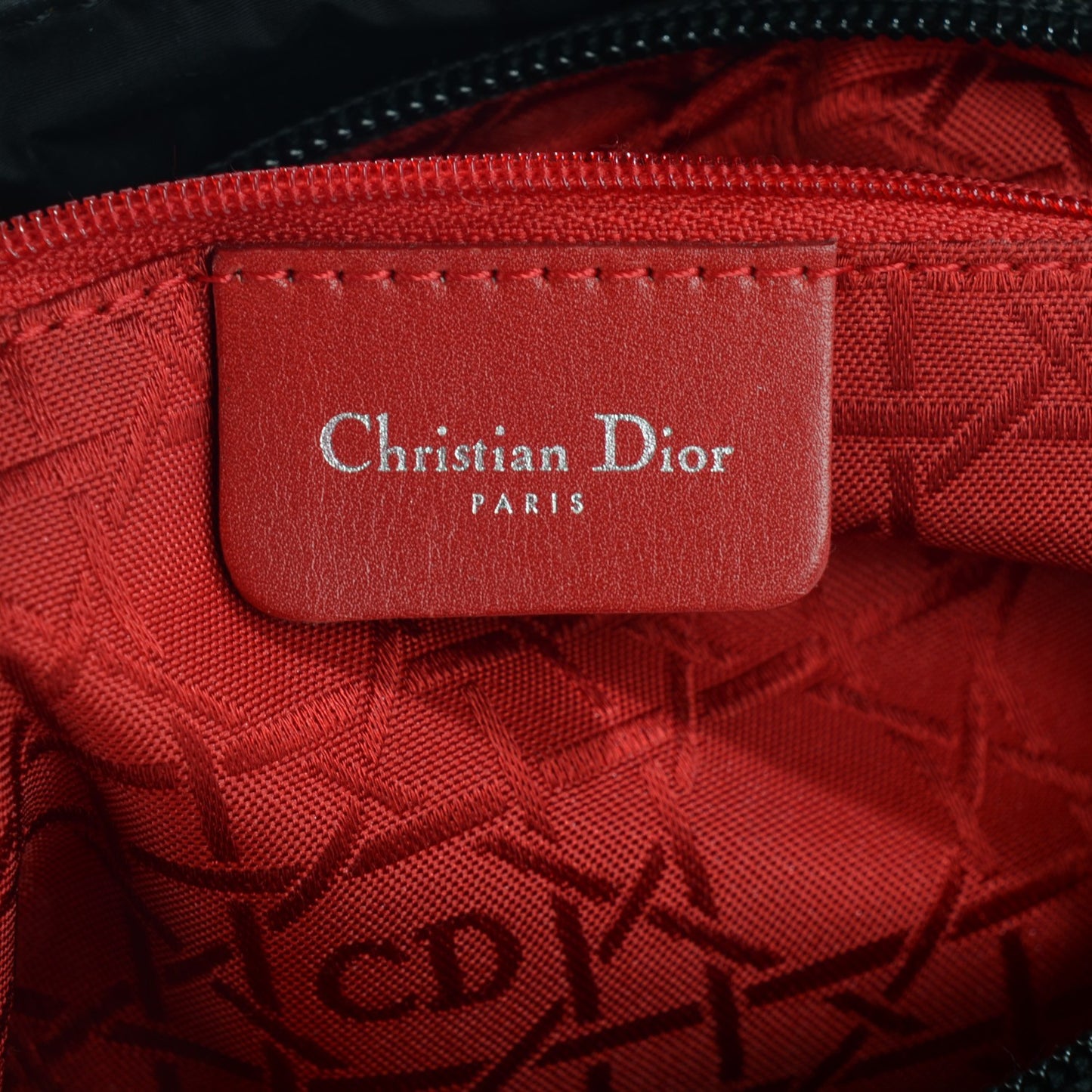Nylon Cannage Medium Lady Dior Black