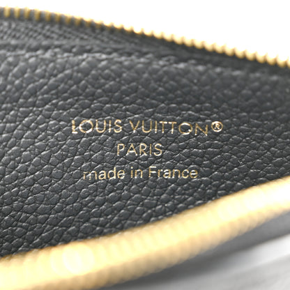 Louis Vuitton Empreinte Monogram Zipped Romy Card Holder Black 6 of 9