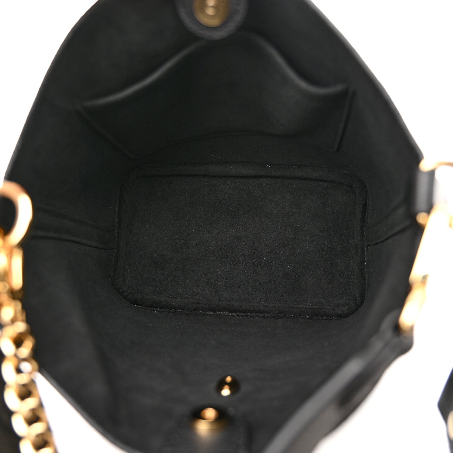 Louis Vuitton Calfskin Lock and Walk Bucket Black 5 of 10