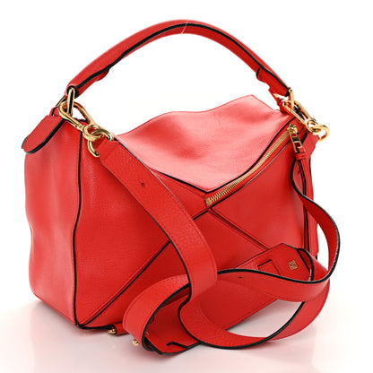 Loewe Calfskin Medium Puzzle Bag Scarlet 3 of 13