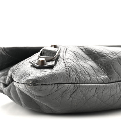 Balenciaga Agneau Classic Hardware Envelope Strap Clutch Gris Fossile 10 of 11