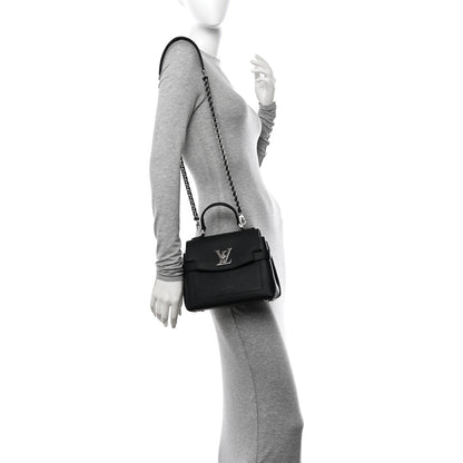 Louis Vuitton Calfskin Lockme Ever Mini Black 2 of 9