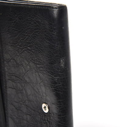 Balenciaga Agneau Giant 12 Silver Hardware Money Wallet Black 9 of 14