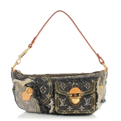 Louis Vuitton Denim Patchwork Pouchy Grey 1 of 7