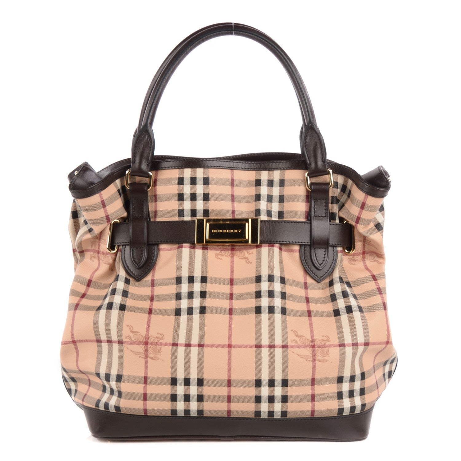 Burberry Haymarket Check Medium Golderton Tote 1 of 10