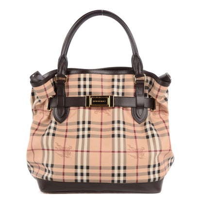 Burberry Haymarket Check Medium Golderton Tote 1 of 10
