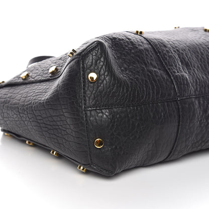 Jimmy Choo Grained Calfskin Studded Lockett Shopper Tote Black 5 of 8
