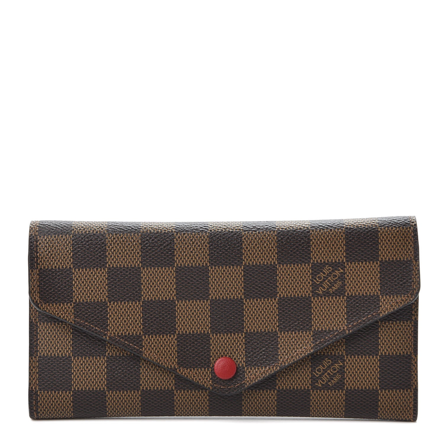 Louis Vuitton Damier Ebene Josephine Wallet Red 1 of 9