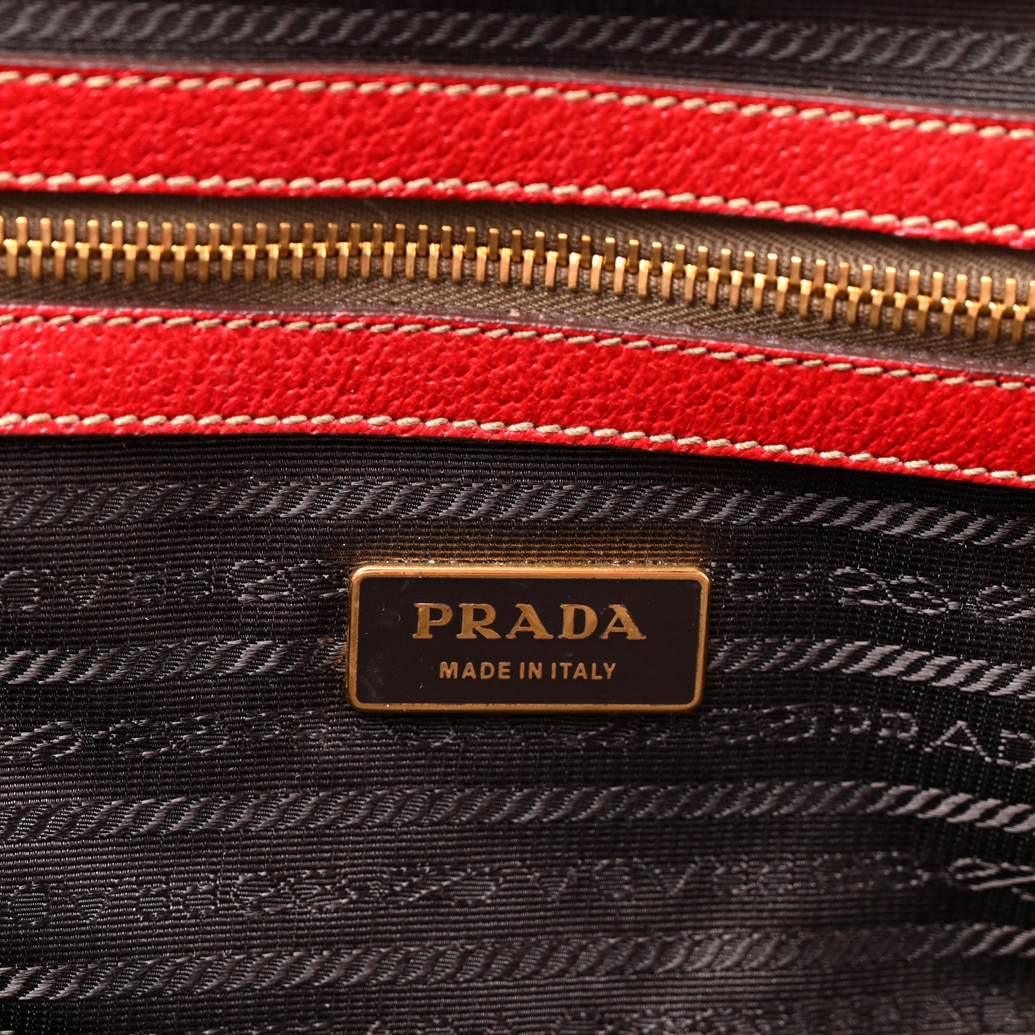 Prada Cinghiale Antik Top Handle Bag Rubino 6 of 10