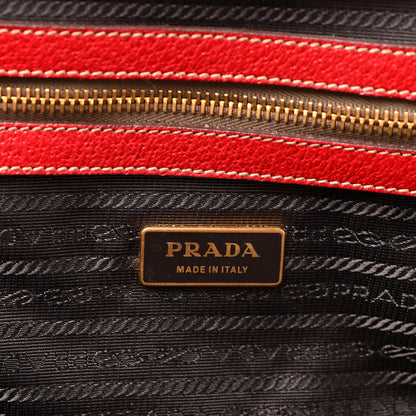 Prada Cinghiale Antik Top Handle Bag Rubino 6 of 10