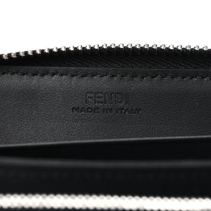 Fendi Zucchino Spalmati FF Zip Around Wallet Red 6 of 7